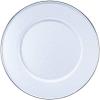 Golden Rabbit Enamelware Sandwich Plates, 8.5 inch, Solid White Textured, Set of 4(Solid White Textured)