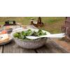 Golden Rabbit Enamelware Serving Basin, 4 quart, Taupe Swirl(Taupe Swirl)