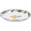 Golden Rabbit Enamelware Small Serving Tray, 12 inch, Solid White Textured(Oyster)