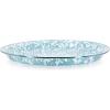 Golden Rabbit Enamelware Small Serving Tray, 12 inch, Solid White Textured(Sea Glass)