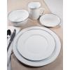 Golden Rabbit Enamelware Soup Bowls with Lids, 14 ounce, Solid White Textured, Set of 4(Solid White Textured)