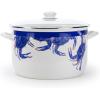 Golden Rabbit Enamelware Soup or Stock Pot, 18 quart, Blue Crab(Blue Crab)