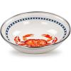 Golden Rabbit Enamelware Tasting Dish Bowls, 4 ounce, Blue Crab, Set of 6(Crab House)