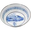 Golden Rabbit Enamelware Tasting Dish Bowls, 4 ounce, Blue Crab, Set of 6(Fish Camp)