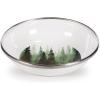 Golden Rabbit Enamelware Tasting Dish Bowls, 4 ounce, Blue Crab, Set of 6(Forest Glen)