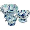 Golden Rabbit Enamelware – Set of 3 Colanders (Ocean)(Lagoon)