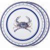 Golden Rabbit Enamelware Chargers, 12.5 inch, Blue Crab, Set of 2(Blue Crab)