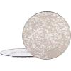 Golden Rabbit Enamelware Chargers, 12.5 inch, Solid White Textured, Set of 2(Taupe Swirl)