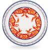 Golden Rabbit Enamelware Medium Tray, 15.5 inch, Solid White Textured(Crab House)
