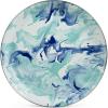Golden Rabbit Enamelware Medium Tray, 15.5 inch, Solid White Textured(Lagoon)