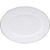 Golden Rabbit Enamelware Oval Platter, 12 x 16in, Solid White Textured(Solid White Textured)