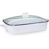 Golden Rabbit Enamelware Roasting Pan with Lid, 10.5 quarts, Solid White Textured(Solid White Textured)