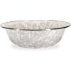 Golden Rabbit Enamelware Serving Basin, 4 quart, Taupe Swirl(Taupe Swirl)