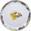 Golden Rabbit Enamelware Small Serving Tray, 12 inch, Solid White Textured(Oyster)