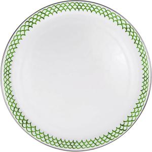 Golden Rabbit Enamelware – 20″ Large Tray (Blue Crab)(Green Scallop)