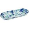 Golden Rabbit Enamelware Oval Basket, 16 x 6 inch, Cobalt Swirl(Lagoon)