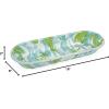 Golden Rabbit Enamelware Oval Basket, 16 x 6 inch, Solid White Textured(Modern Monet)