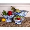 Golden Rabbit Enamelware Medium Colander, 3 quart, Taupe Swirl(Ocean)