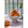 Golden Rabbit Enamelware Medium Colander, 3 quart, Taupe Swirl(Taupe Swirl)