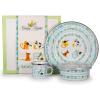Golden Rabbit Enamelware Child Dinnerware Set: Plate, Mug and Bowl with Lid, Polka Dot Peter(Nursery Rhyme)