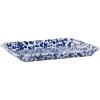 Golden Rabbit Enamelware Quarter Sheet Trays, 12 x 10in, Cobalt Swirl, Set of 2(Cobalt Swirl)