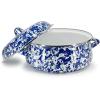 Golden Rabbit Enamelware Dutch Oven, 4 quart, Grey Swirl(Ocean)