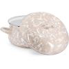 Golden Rabbit Enamelware Dutch Oven, 4 quart, Grey Swirl(Taupe Swirl)