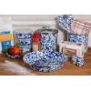 Golden Rabbit Enamelware Salt and Pepper Shakers, 2 Sets in Gift Box, Ocean(Ocean)