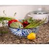 Golden Rabbit Enamelware Serving Basin, 4 quart, Ocean(Ocean)