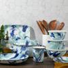 Golden Rabbit Enamelware Square Plates, 10.5 inch, Ocean, Set of 2(Lagoon)