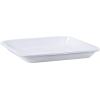 Golden Rabbit Enamelware Square Plates, 10.5 inch, Ocean, Set of 2(Solid White Textured)