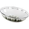 Golden Rabbit Enamelware Catering Bowl, 5 quart, Ocean(Forest Glen)