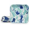 Golden Rabbit Enamelware Square Plates, 10.5 inch, Ocean, Set of 2(Lagoon)