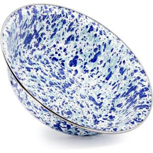 Golden Rabbit Enamelware Serving Basin, 4 quart, Ocean(Ocean)