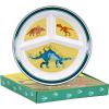 Golden Rabbit Enamelware Toddler Plate, 9 inch, Dinosaurs(Dinosaurs)