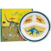 Golden Rabbit Enamelware Toddler Plate, 9 inch, Peter Rabbit(Dinosaurs)
