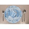 Golden Rabbit Enamelware Oval Platter, 12 x 16in, Fishing Fly(Aspen Grove)