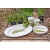Golden Rabbit Enamelware Oval Platter, 12 x 16in, Fishing Fly(Fresh Produce)