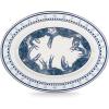 Golden Rabbit Enamelware Oval Platter, 12 x 16in, Fishing Fly(Blue Crab)