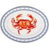 Golden Rabbit Enamelware Oval Platter, 12 x 16in, Fishing Fly(Crab House)