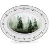 Golden Rabbit Enamelware Oval Platter, 12 x 16in, Fishing Fly(Forest Glen)