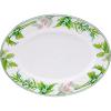 Golden Rabbit Enamelware Oval Platter, 12 x 16in, Fishing Fly(Herbs)