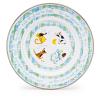 Golden Rabbit Enamelware Child Dinnerware Set: Plate, Mug and Bowl with Lid, Tom Kitten(Nursery Rhyme)