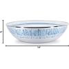Golden Rabbit Enamelware Catering Bowl, 5 quart, Taupe Swirl(Aspen Grove)