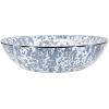 Golden Rabbit Enamelware Catering Bowl, 5 quart, Taupe Swirl(Grey Swirl)