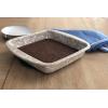 Golden Rabbit Enamelware Square Brownie Pan, 9 inch, Cobalt Swirl(Taupe Swirl)