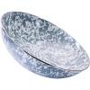 Golden Rabbit Enamelware Catering Bowl, 5 quart, Taupe Swirl(Grey Swirl)