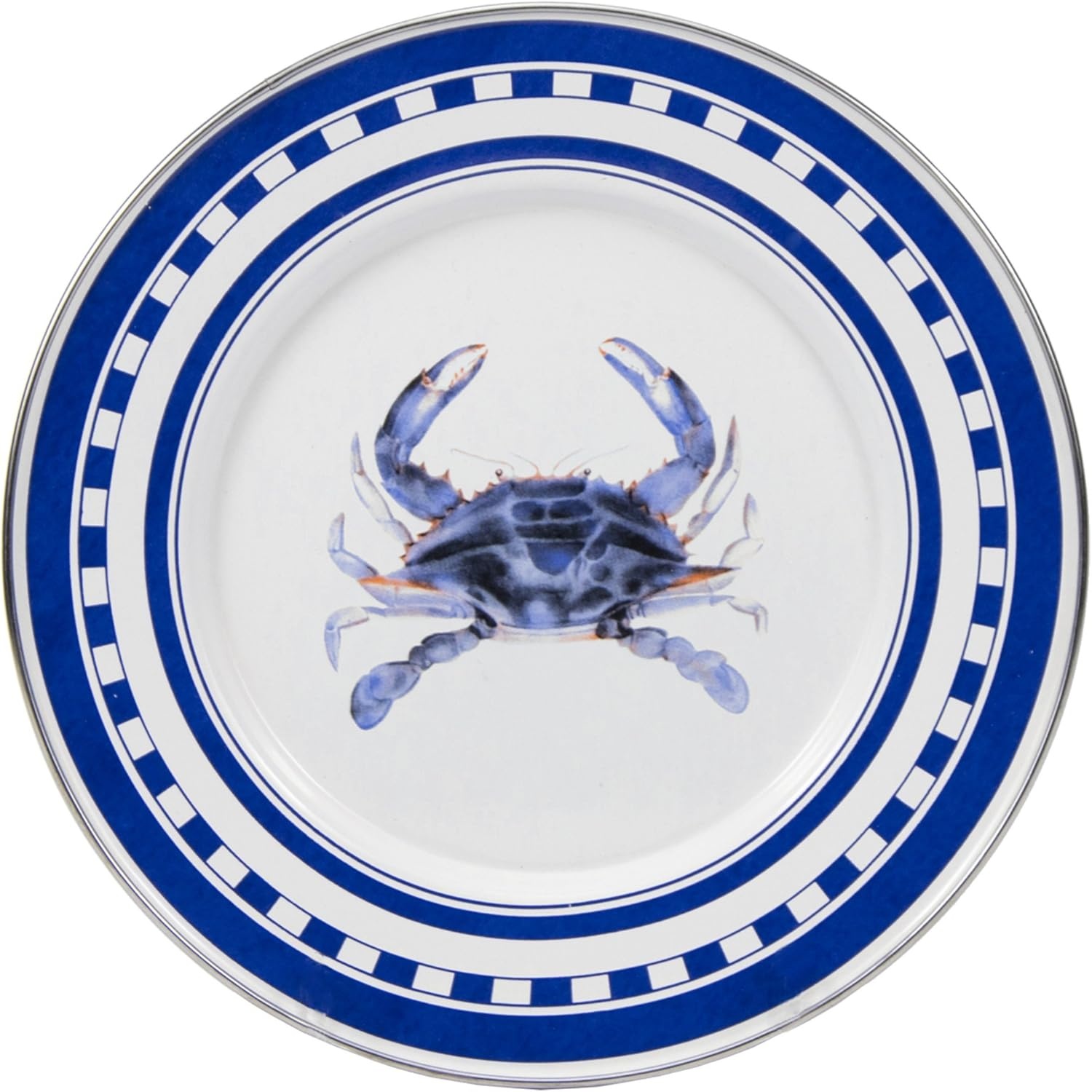 image:imageGolden Rabbit Enamelware Sandwich Plates 85 inch Lobster Set of 4Blue Crab