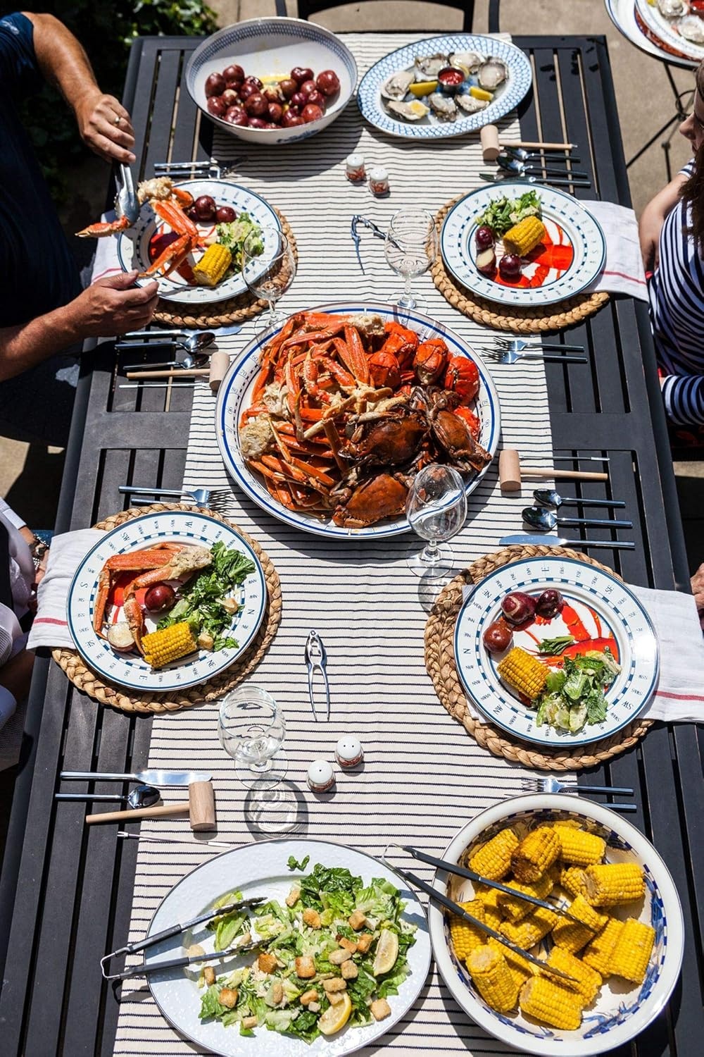 image:imageGolden Rabbit Enamelware Sandwich Plates 85 inch Lobster Set of 4Blue Crab