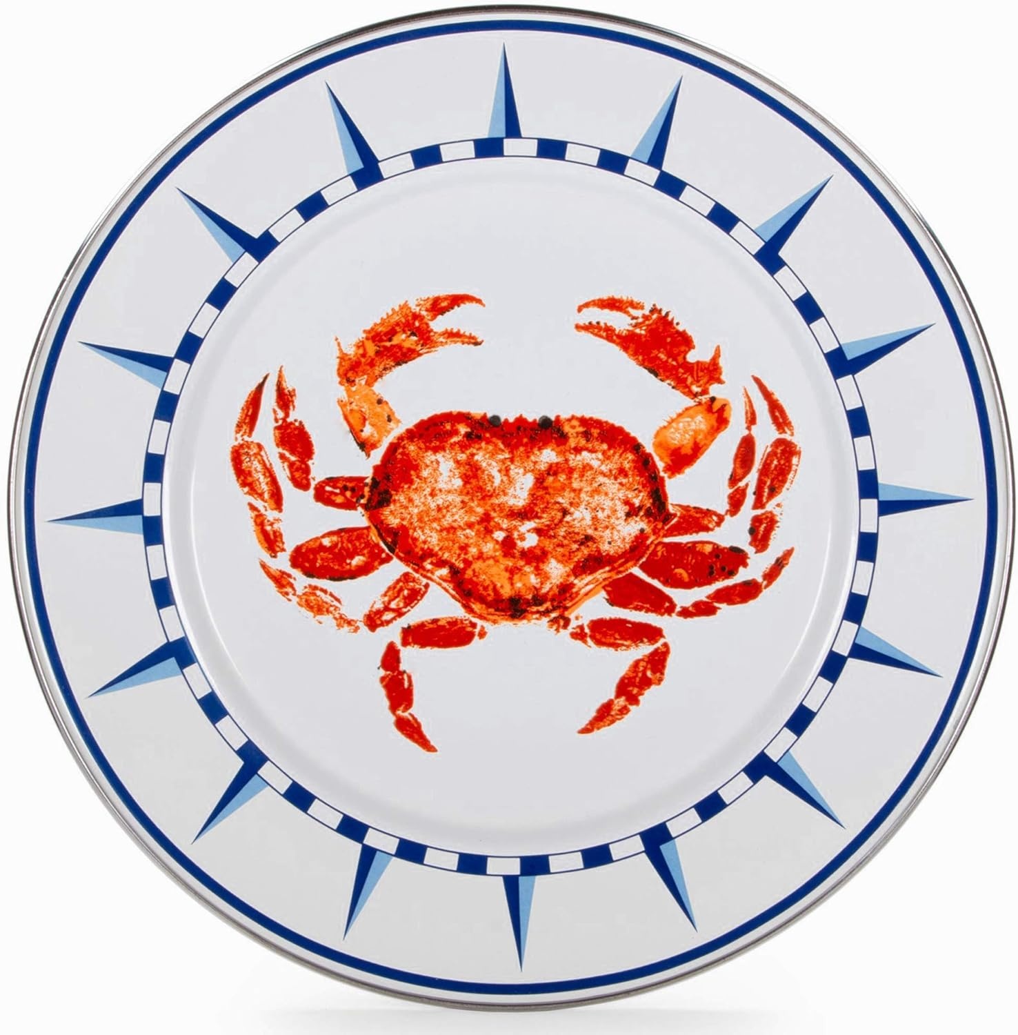 image:imageGolden Rabbit Enamelware Sandwich Plates 85 inch Lobster Set of 4Crab House